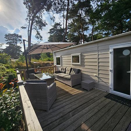 Luxe 4 Persoons Chalet Op 5 Sterren Camping Raalte Dış mekan fotoğraf